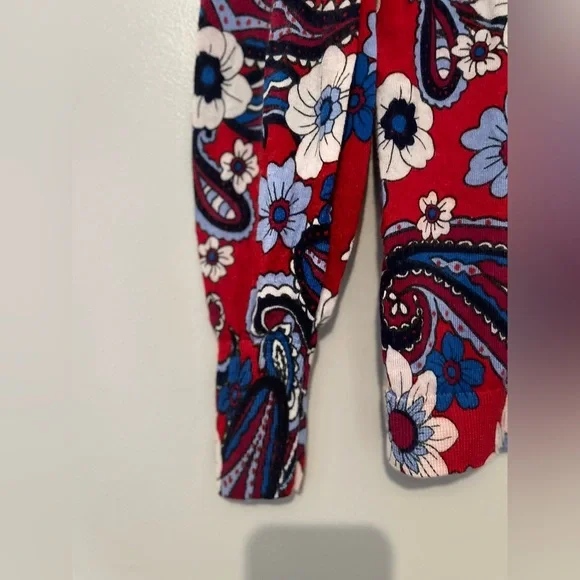 Talbots Merino Wool Puff Sleeve Paisley Bloom Pullover Sweater β Petite - Picture 5 of 6